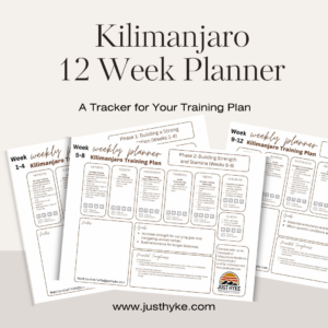 Hiking Fitness, 12-Week Kilimanjaro Training Plan Tracker and Mental Toughness BUNDLE
